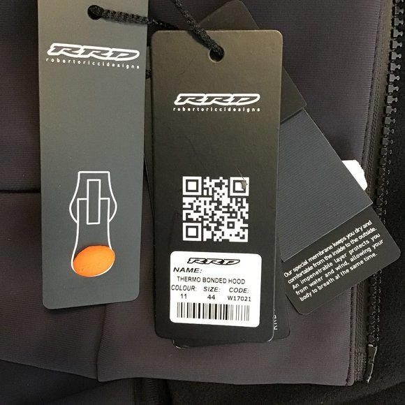 RRD Hooded Jacket Dark Blue Full Zip Size 44/S - Picture 10 of 11